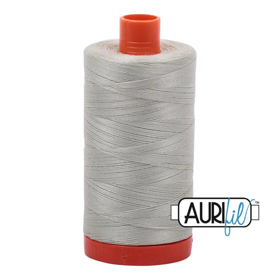 Cotton Thread 50wt Light Grey Green Aurifil Large Spool
