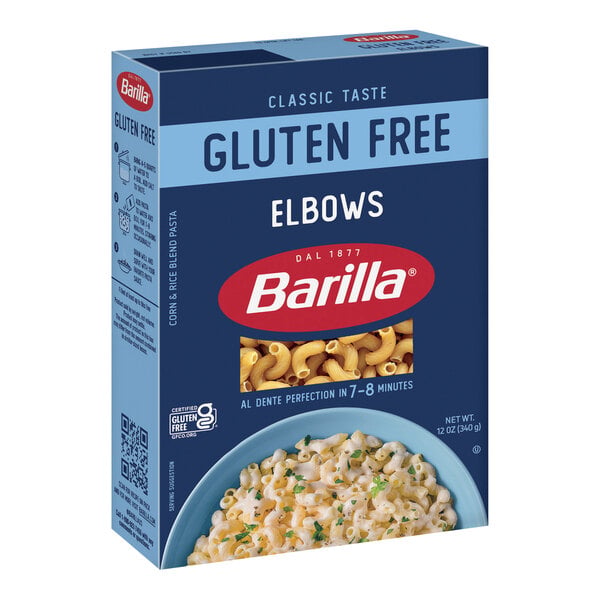 Barilla 12 oz. Gluten-Free Elbow Pasta - 8/Case