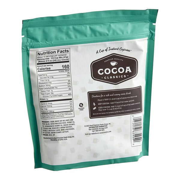 Cocoa Classics Mint and Chocolate Cocoa Mix 14.8 oz. - 6/Case