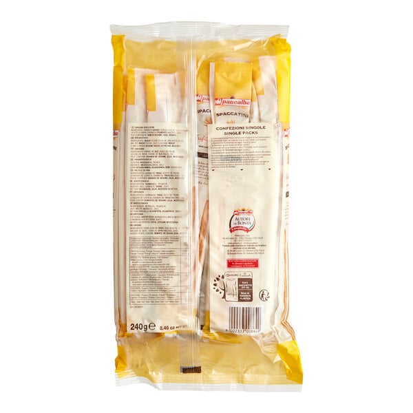 Panealba Thin Grissini Breadsticks 20-Count Bag - 16/Case