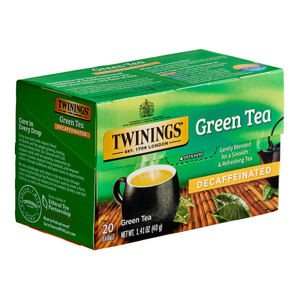 Twinings Green Decaffeinated Tea Bags - 20/Box
