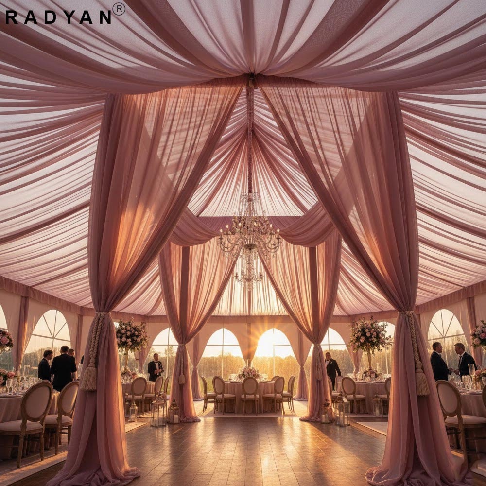 1 Yard Two-Tone Chiffon 100% Polyester Fabric for Apparel and Crafts 58/59 Inch Width