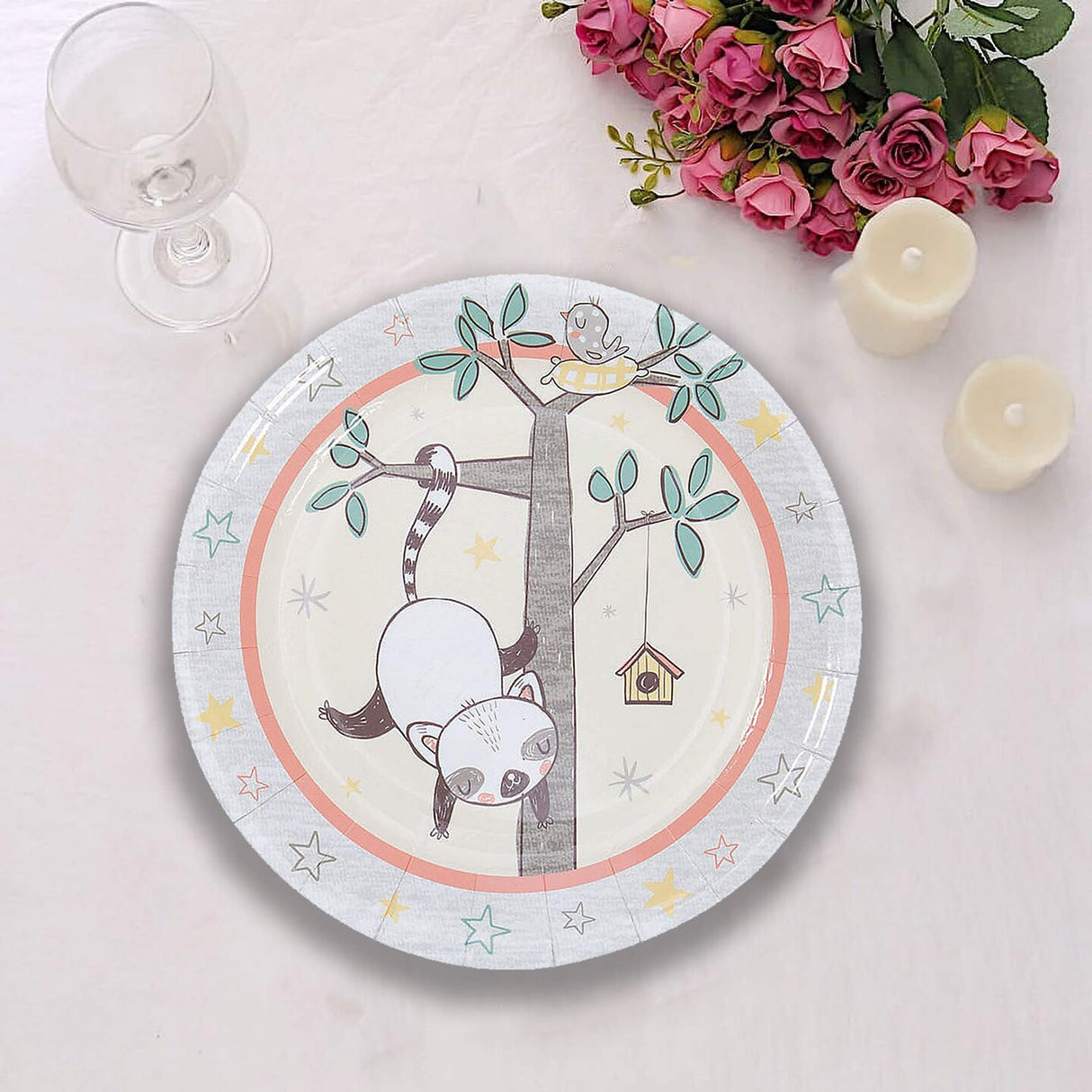 8 Ct. Little Panda & Friends Paper Dessert Plates