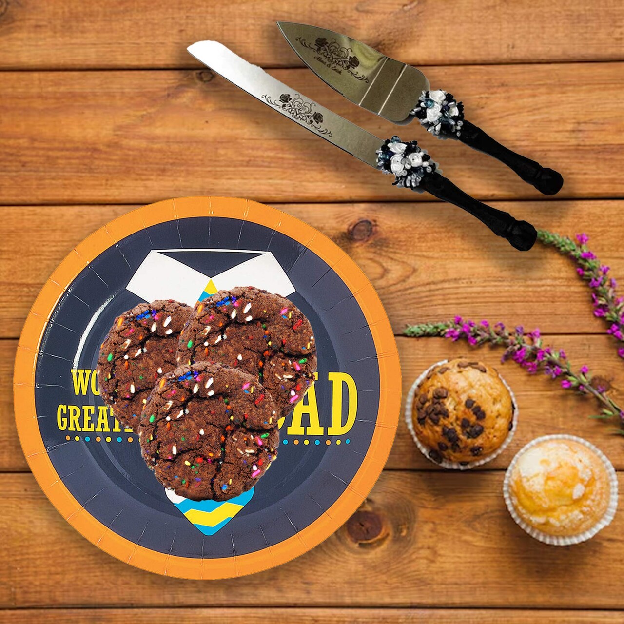 8 Ct. Father’s Day World’s Greatest Dad Dessert Plates 7" Party Paper Plates