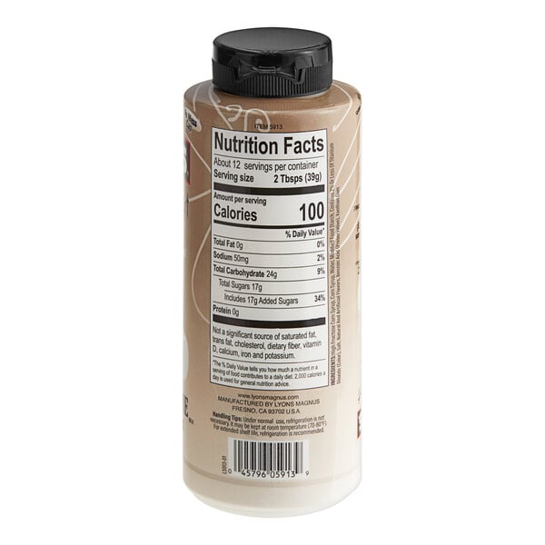 Lyons Designer Dessert Mallo Creme Flavoring Sauce 12 fl. oz. (16 oz.) - 12/Case