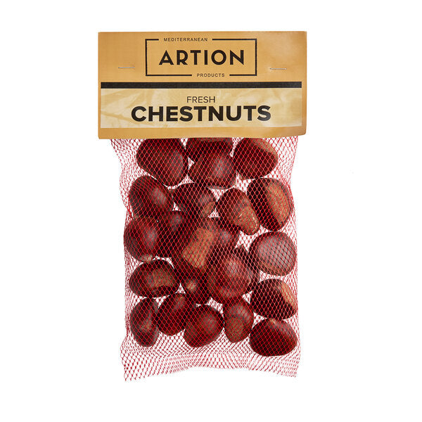 Artion Fresh Whole Raw Chestnuts 12 oz. - 5/Case
