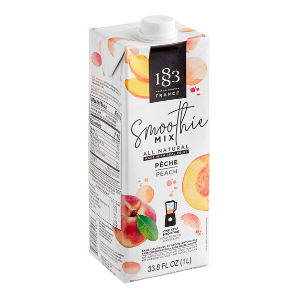 1883 Maison Routin Peach Smoothie Mix 1 Liter - 8/Case