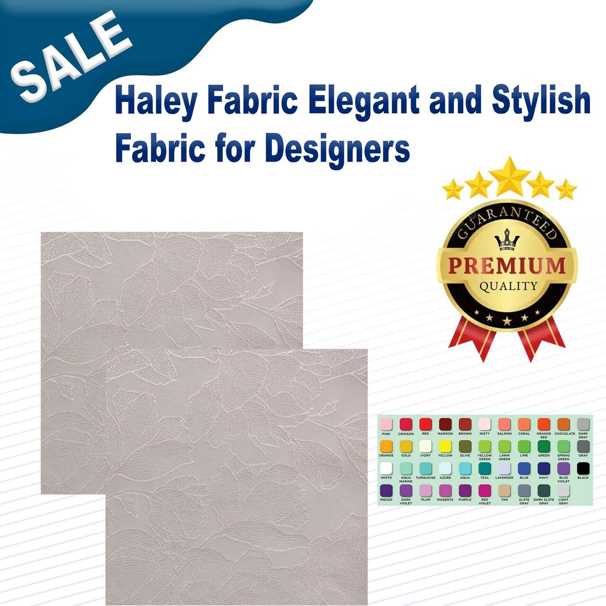 1 Yard Haley Fabric Elegant and Stylish Fabric for Designers
