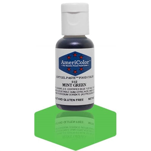 Mint Green Soft Gel Paste Food Color- AmeriColor 112