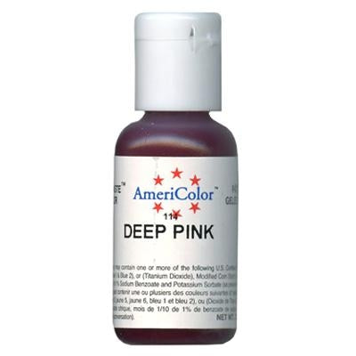 Deep Pink Soft Gel Paste Food Color - AmeriColor 114