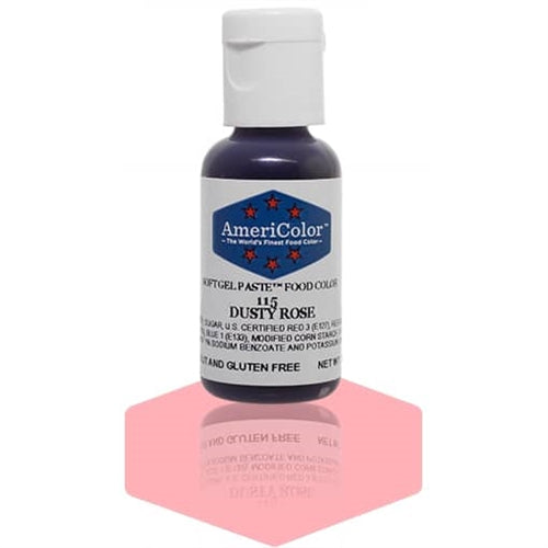 Dusty Rose Soft Gel Paste Food Color - AmeriColor 115