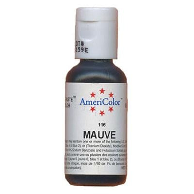 Mauve Soft Gel Paste Food Color - AmeriColor 116