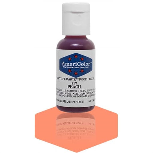 Peach Soft Gel Paste Food Color - AmeriColor 117