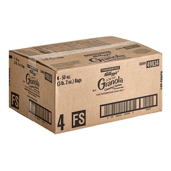 Kellogg's Crunchy Clusters Granola 50 oz. - 4/Case