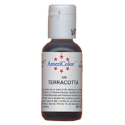 Terracotta Soft Gel Paste Food Color - AmeriColor 125