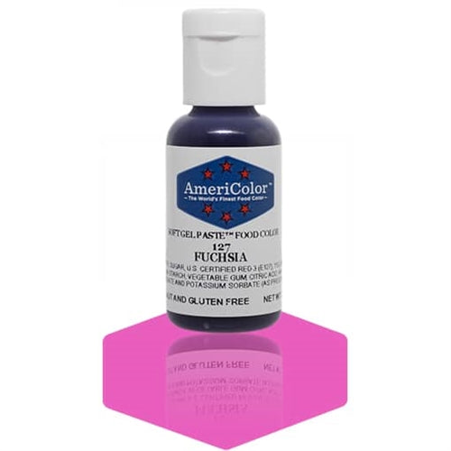 Fuchsia Soft Gel Paste Food Color - AmeriColor 127