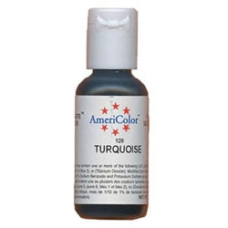 Turquoise Soft Gel Paste Food Color - AmeriColor 128
