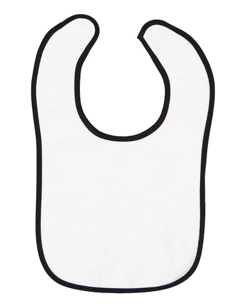 Rabbit Skins Infant Contrast Trim Terry Bib