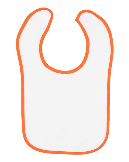 Rabbit Skins Infant Contrast Trim Terry Bib