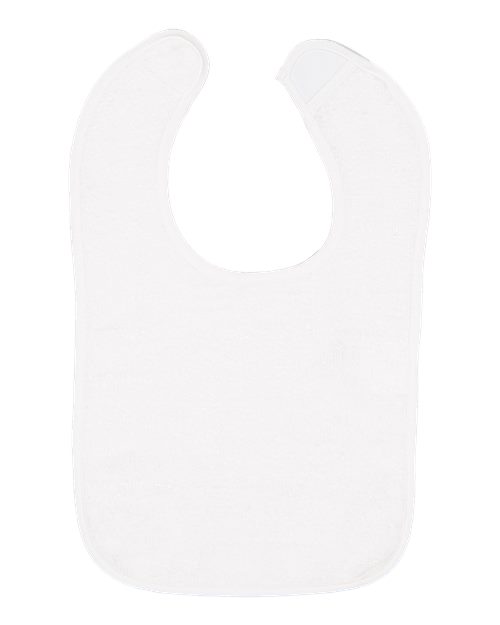 Rabbit Skins Infant Contrast Trim Terry Bib
