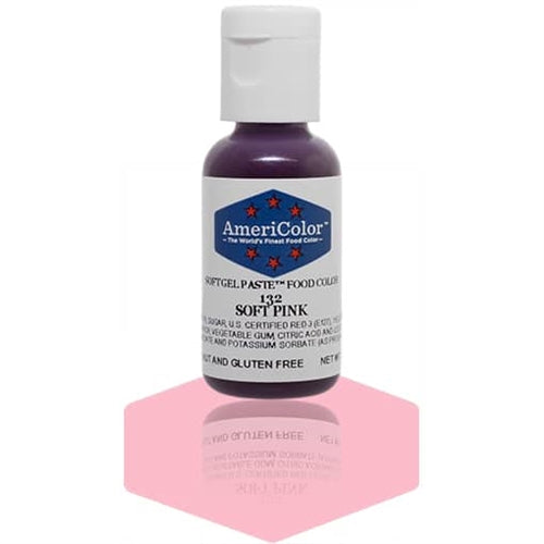 Soft Pink Soft Gel Paste Food Color - AmeriColor 132