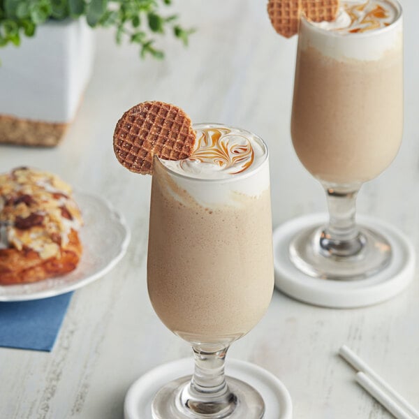 Cappuccine Caramel Latte Frappe Mix 3 lb. - 5/Case