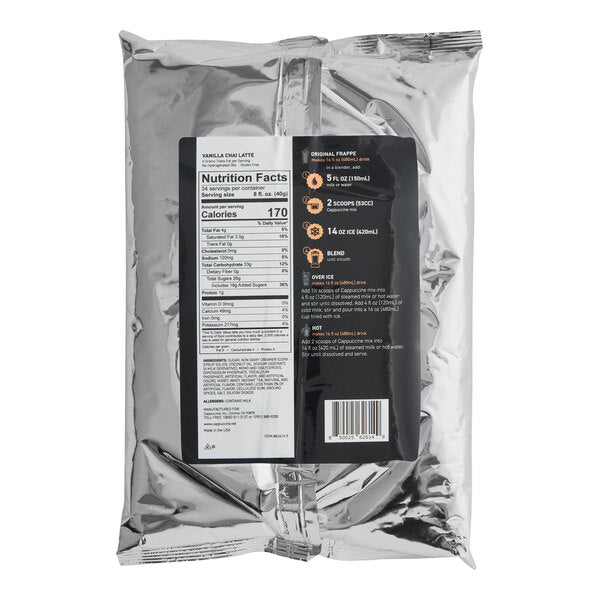 Cappuccine Vanilla Chai Frappe Mix 3 lb.