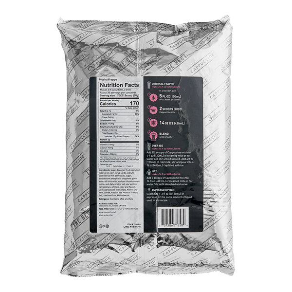 Cappuccine Mocha Frappe Mix 3 lb.