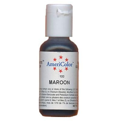 Maroon Soft Gel Paste Food Color - AmeriColor 133