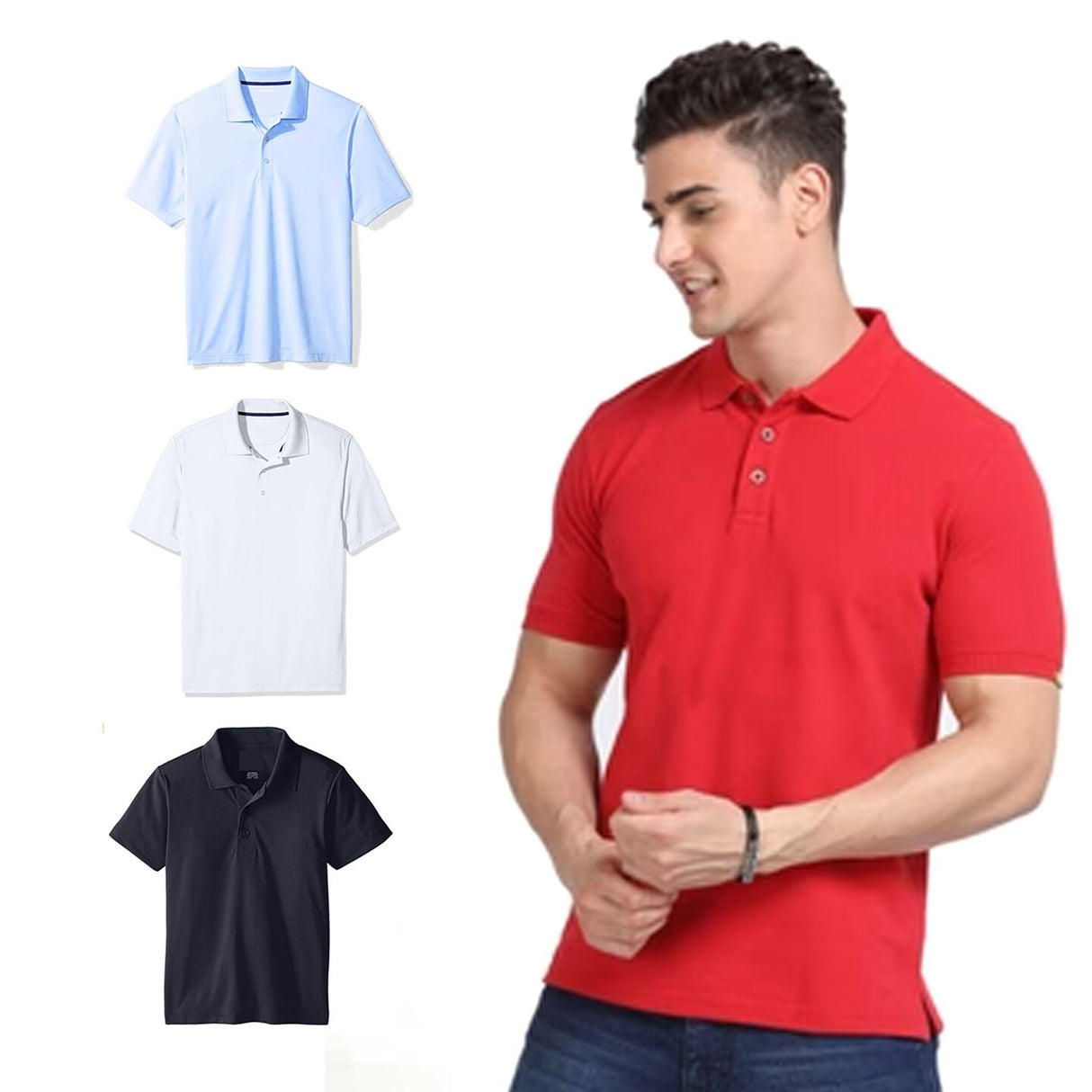 Boys Dri Fit Performance Short Sleeve Polo Shirt | RADYAN®