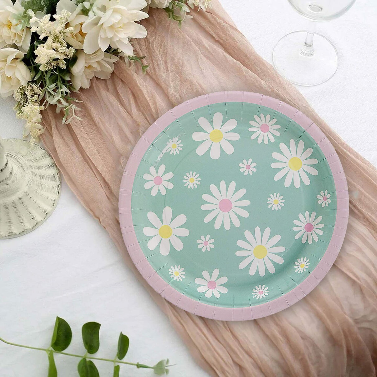 8 Count Happy You Day Paper Dessert Plates 7 Inch Birthday Celebration Tableware