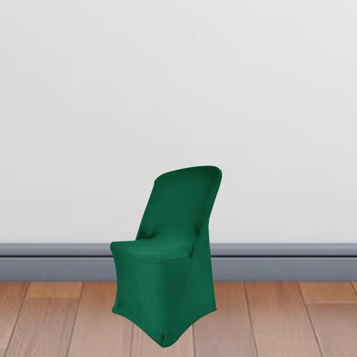 1 Piece Hunter Green & Holly Green Spandex Chair Wrap for Lifetime Folding Chair Stretch & Secure Fit