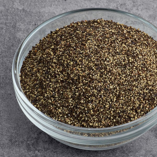 Hometown Provisions Table Grind Black Pepper 5 lb. - 4/Case