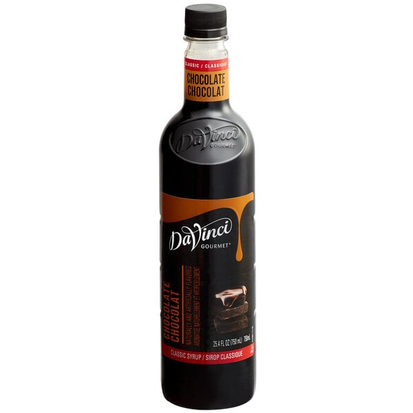 DaVinci Gourmet Classic Chocolate Flavoring Syrup 750 mL - 4/Case