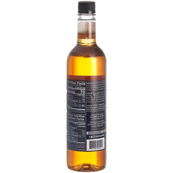 DaVinci Gourmet Classic Caramel Flavoring Syrup 750 mL - 4/Case
