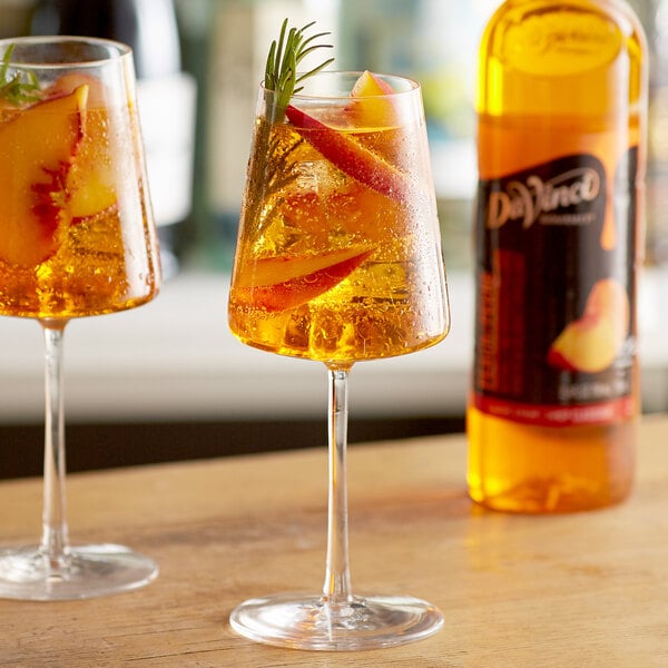 DaVinci Gourmet Classic Peach Flavoring / Fruit Syrup 750 mL - 4/Case