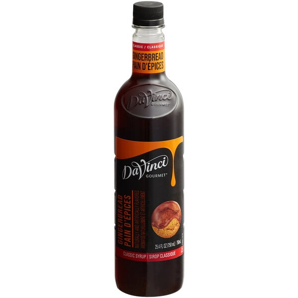 DaVinci Gourmet Classic Gingerbread Flavoring Syrup 750 mL - 4/Case