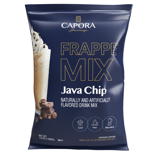 Capora 3.5 lb. Java Chip Frappe Mix - 5/Case