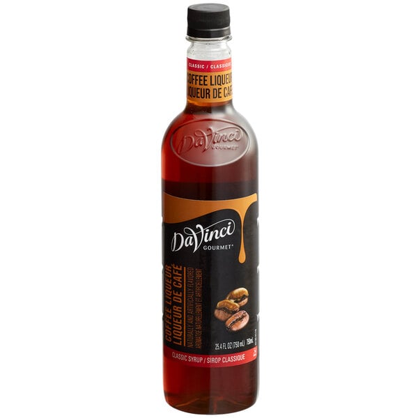 DaVinci Gourmet Classic Coffee Liqueur Flavoring Syrup 750 mL - 4/Case
