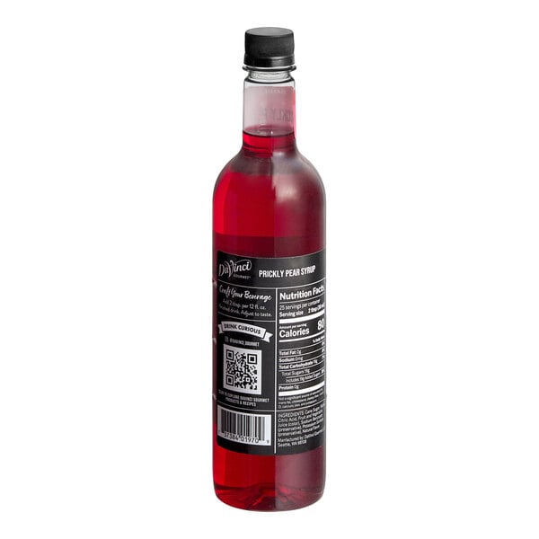 DaVinci Gourmet Classic Prickly Pear Flavoring / Fruit Syrup 750 mL - 4/Case