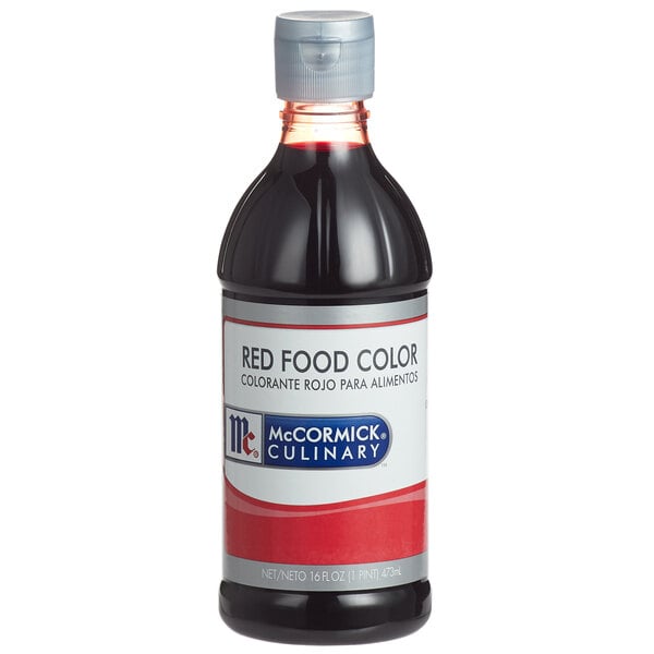 McCormick Culinary 16 fl. oz. Red Food Color - 6/Case