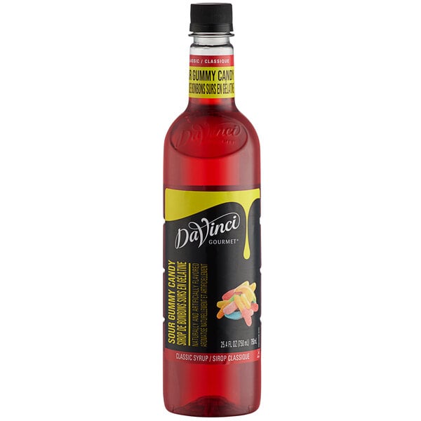 DaVinci Gourmet Classic Sour Gummy Candy Flavoring Syrup 750 mL - 4/Case