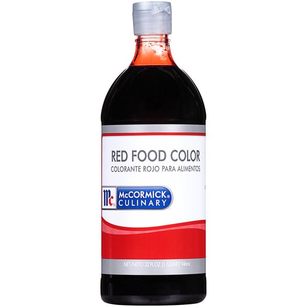 McCormick Culinary 32 fl. oz. Red Food Color - 6/Case