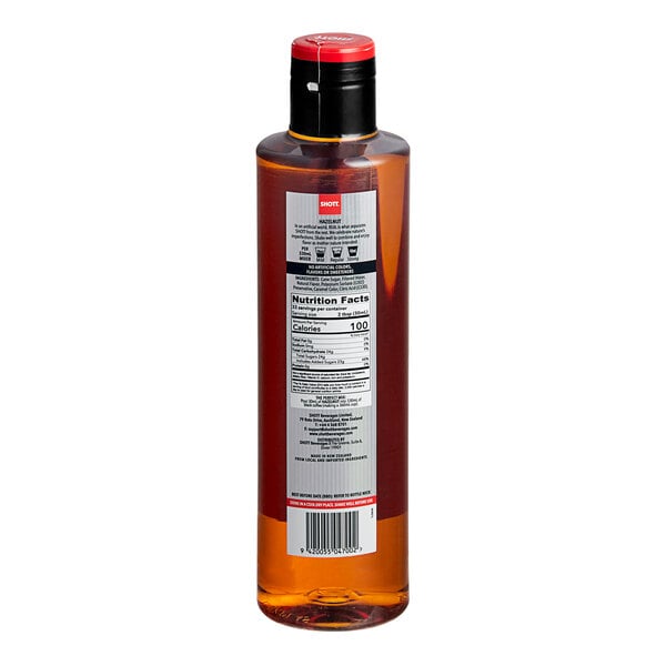 SHOTT Hazelnut Concentrated Flavoring Syrup 1 Liter - 6/Case