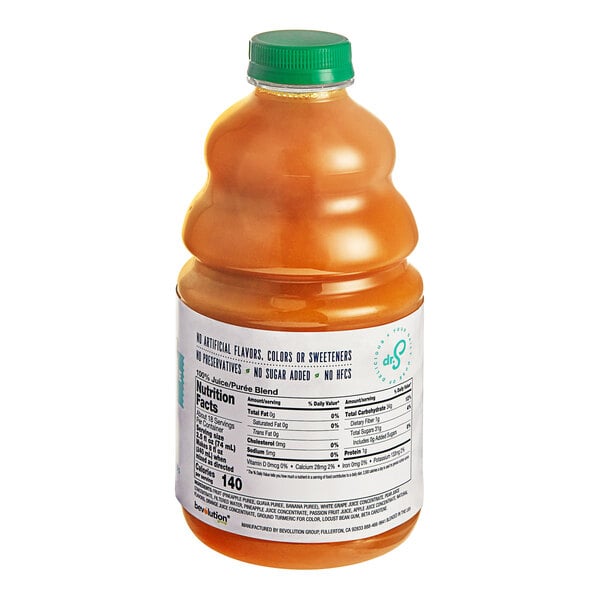 Dr. Smoothie 100% Crushed Tropical Sunshine Fruit Smoothie Mix 46 fl. oz. - 6/Case