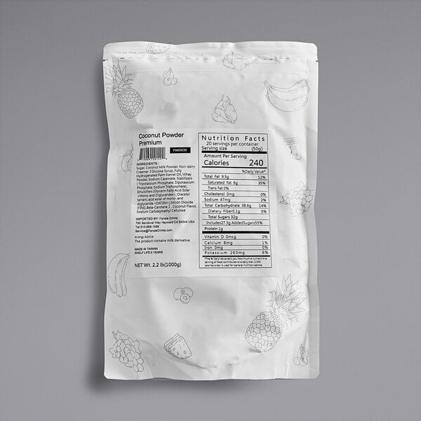 Fanale 2.2 lb. Coconut Powder Mix - 20/Case