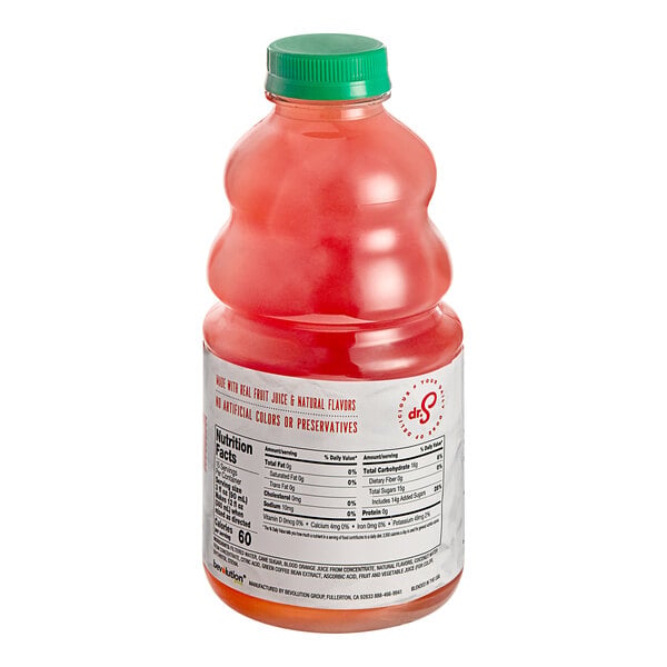 Dr. Smoothie Refreshers Blood Orange Coconut Ginger Refresher Beverage 1:1 Concentrate 46 fl. oz. - 6/Case