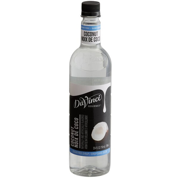 DaVinci Gourmet Sugar-Free Coconut Flavoring Syrup 750 mL - 4/Case