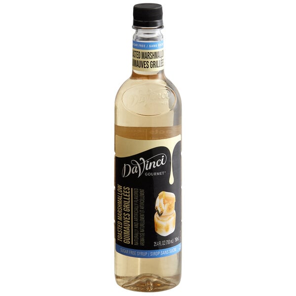 DaVinci Gourmet Sugar-Free Toasted Marshmallow Flavoring Syrup 750 mL - 4/Case