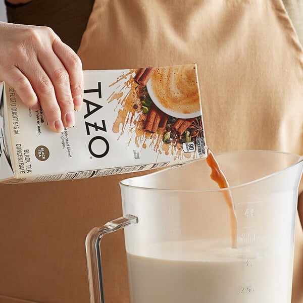 Tazo 32 fl. oz. Decaf Chai Tea Latte 1:1 Concentrate - 6/Case